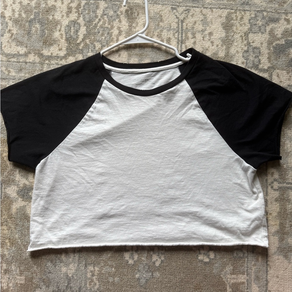 Aerie Black and White Tee
